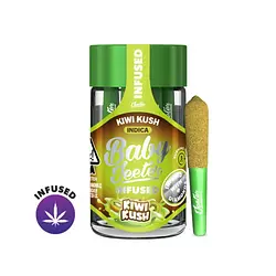 Logo for Infused - Kiwi Kush Baby Infused Preroll 5pack