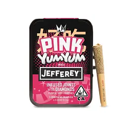 Logo for singles - X Jefferey Pink Yum Yum 5pk Infused Preroll