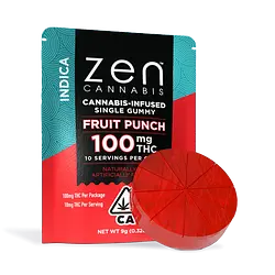 Logo for Gummies - Fruit Punch Indica Single Gummy
