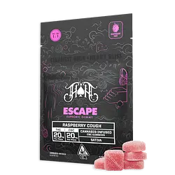 Logo for Gummies - Escape Bliss: Raspberry Cough Gummy Thccbc
