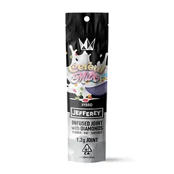 Logo for singles - X Jefferey Cereal Milk Diamond Infused Preroll