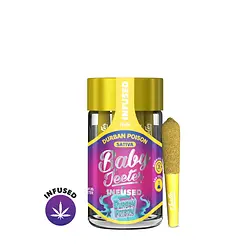 Logo for singles - Durban Poison Baby Infused Preroll 5pack