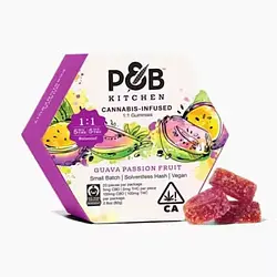 Logo for Gummies - Guava Passion Fruit 1:1 Cbd:Thc 20pk Solventless Hash Gummies Pb Kitchen