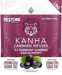 Logo for Gummies - Edible 2:1 Cbg:Thc Harmony Acai Blueberry