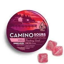 Logo for Gummies - Strawberry Sunset Sours Camino Gummies