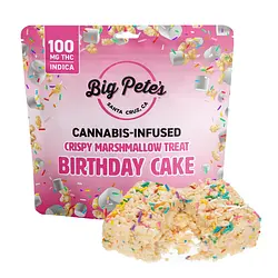 Logo for Baked Goods - Big Pete's Birthday Cake Indica Rice Crispy Treat