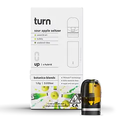 Logo for Cartridges - Sour Apple Seltzer Botanica Blends Pod