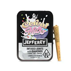 Logo for singles - X Jefferey Cereal Milk 5pk Infused Preroll