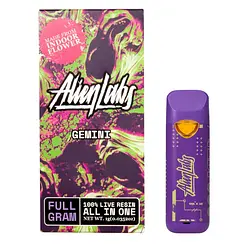 Logo for Live Resin Disposable Pen - Gemini Live Resin Allinone