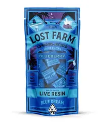 Logo for chews - Lost Farm Blueberry Blue Dream Live Resin Fruit Chews L