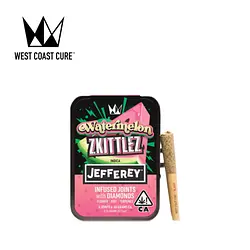 Logo for singles - X Jefferey Watermelon Zkittlez 5pk Infused Preroll