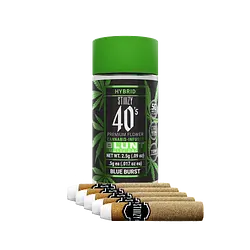 Logo for blunts - Blue Burst 40's Mini 5pk Blunts