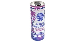 Logo for drinks - Pabst Blue Ribbon Midnight Berries Cbdcbn 355ml