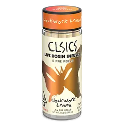 Logo for Infused - Clockwork Lemon 5pk Rosin Infused Preroll