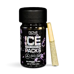 Logo for Infused - Blueberry Kush Infused Preroll Ice Packs 5 Pack . Each