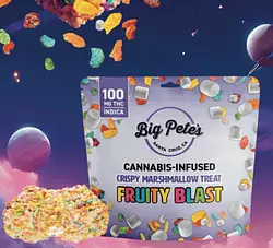 Logo for Baked Goods - Big Pete's Fruity Blast Indica Rice Crispy Treat