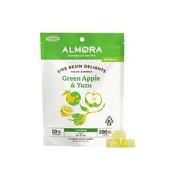 Logo for Live Resin Gummies - Green Apple Yuzu