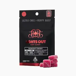 Logo for Gummies - Lights Out Midnight Cherry Gummy Pack 1:1 Thccbn