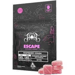 Logo for Gummies - Raspberry Cough Escape Gummies Thc:Cbc