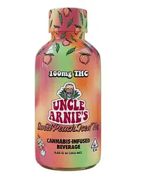Logo for drinks - Uncle Arnies Sweet Peach Iced Tea Beverage