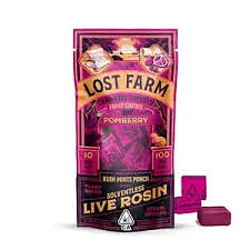 Logo for chews - Pomberry Kush Mints Solventless Live Rosin Chews