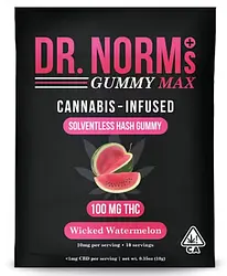 Logo for Gummies - Dr. Norms Wicked Watermelon Gummy Max Solventless Hash Gummy