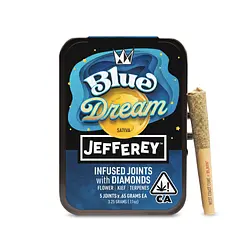 Logo for singles - Blue Dream Jefferey Infused Joint . 5 Pack