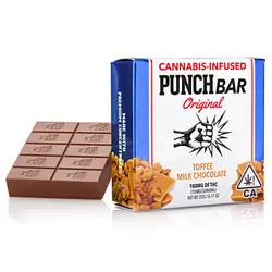 Logo for Chocolates - Punch Toffee Milk Chocolate Punchbar