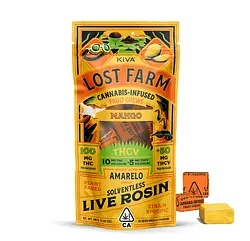 Logo for chews - Lost Farm Thcv 'Mango X Amarelo' Live Rosin Chews Thc Thcv