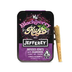 Logo for singles - X Jefferey Blackberry Kush 5pk Infused Preroll