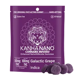 Logo for Gummies - Galactic Grape Nano Gummies 10pack