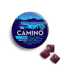 Logo for Gummies - Camino Midnight Blueberry Cbn Sleep Gummies Thc Cbn