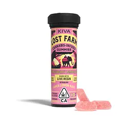 Logo for Gummies - Lost Farm Super Lemon Haze Live Resin Strawberry Lemonade Gummies