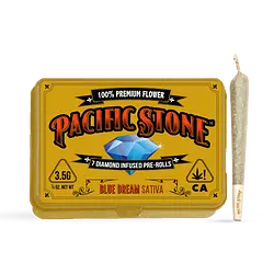 Logo for singles - Blue Dream Diamond Infused . Preroll 7 Pack